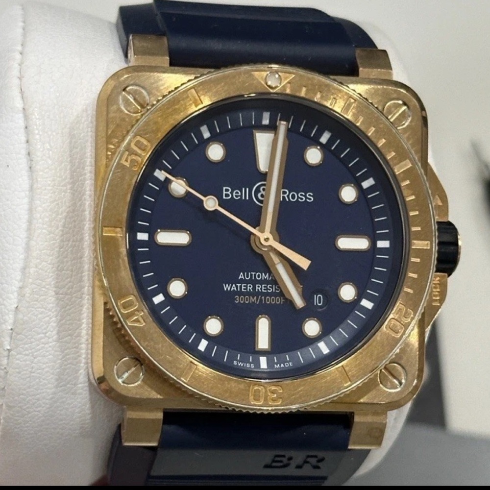 Bell & Ross Diver Bronze Limited Edition BR03-92-DIV-B Automatic Watch RARE
